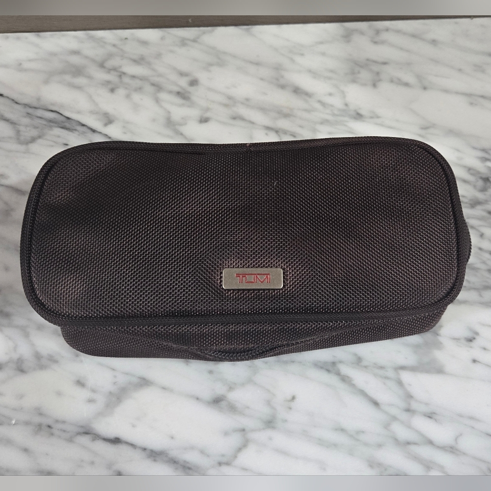 TUMI Dark Brown Toiletry Bag